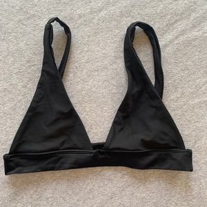 Black Triangle Swim Top